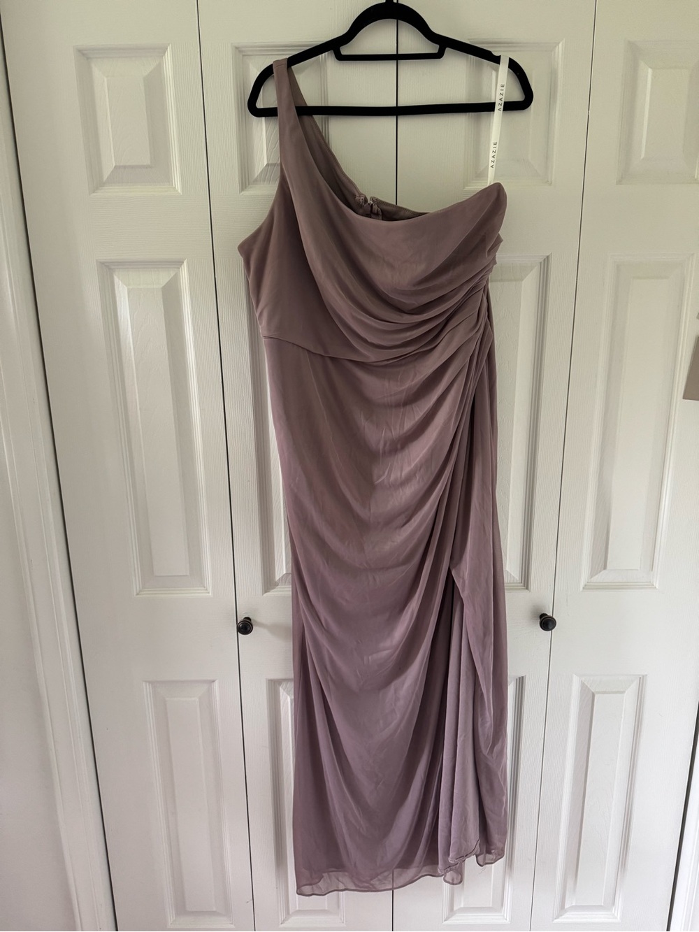 Azazie Cassia Mauve Evening Dress